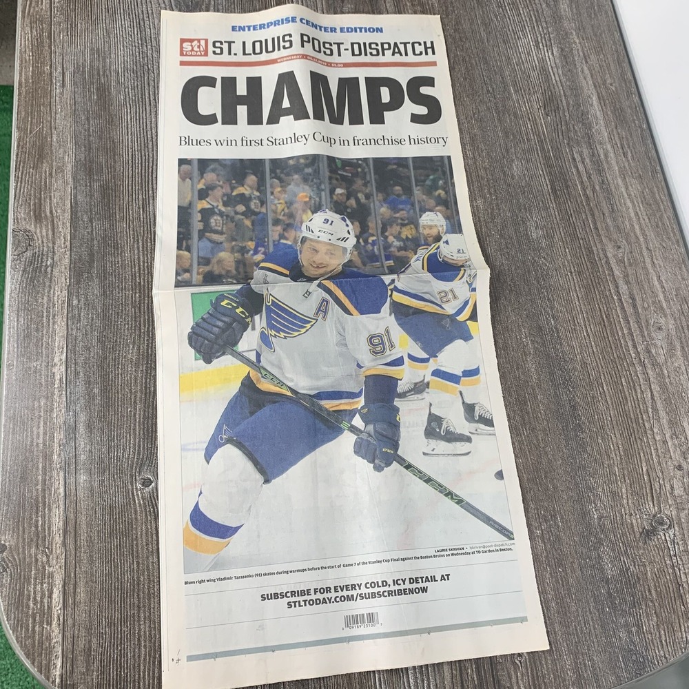 St. Louis Blues‎ 2019 Stanley Cup Enterprise Center Edition Post-Dispatch News